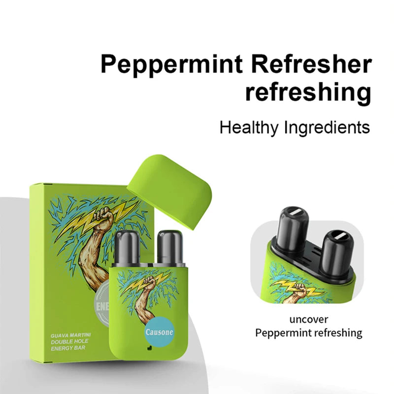 Double Hole Nasal Aromatherapy Inhaler for Refreshing Energy and Focus