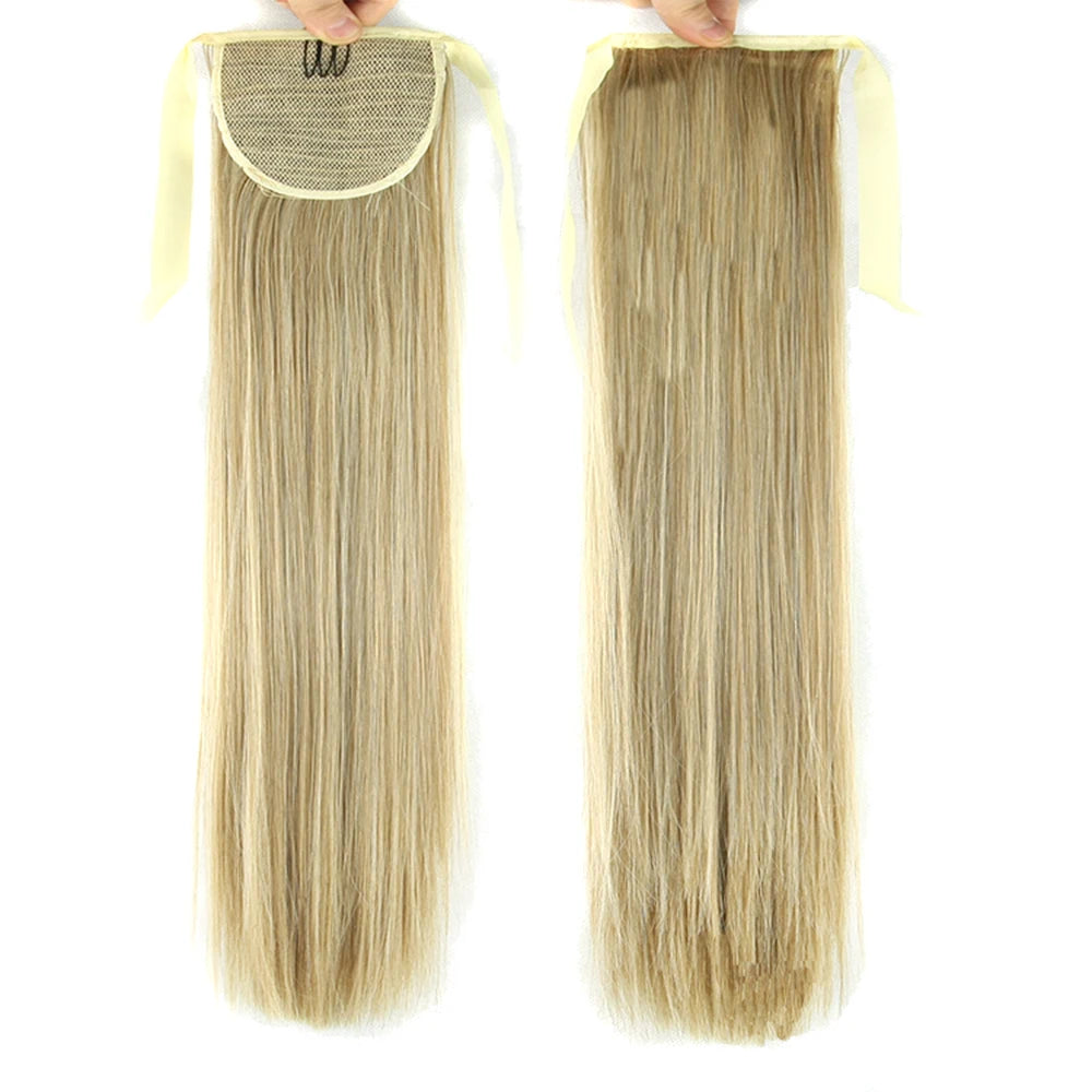 Long Straight Drawstring Ponytail Extension - 10