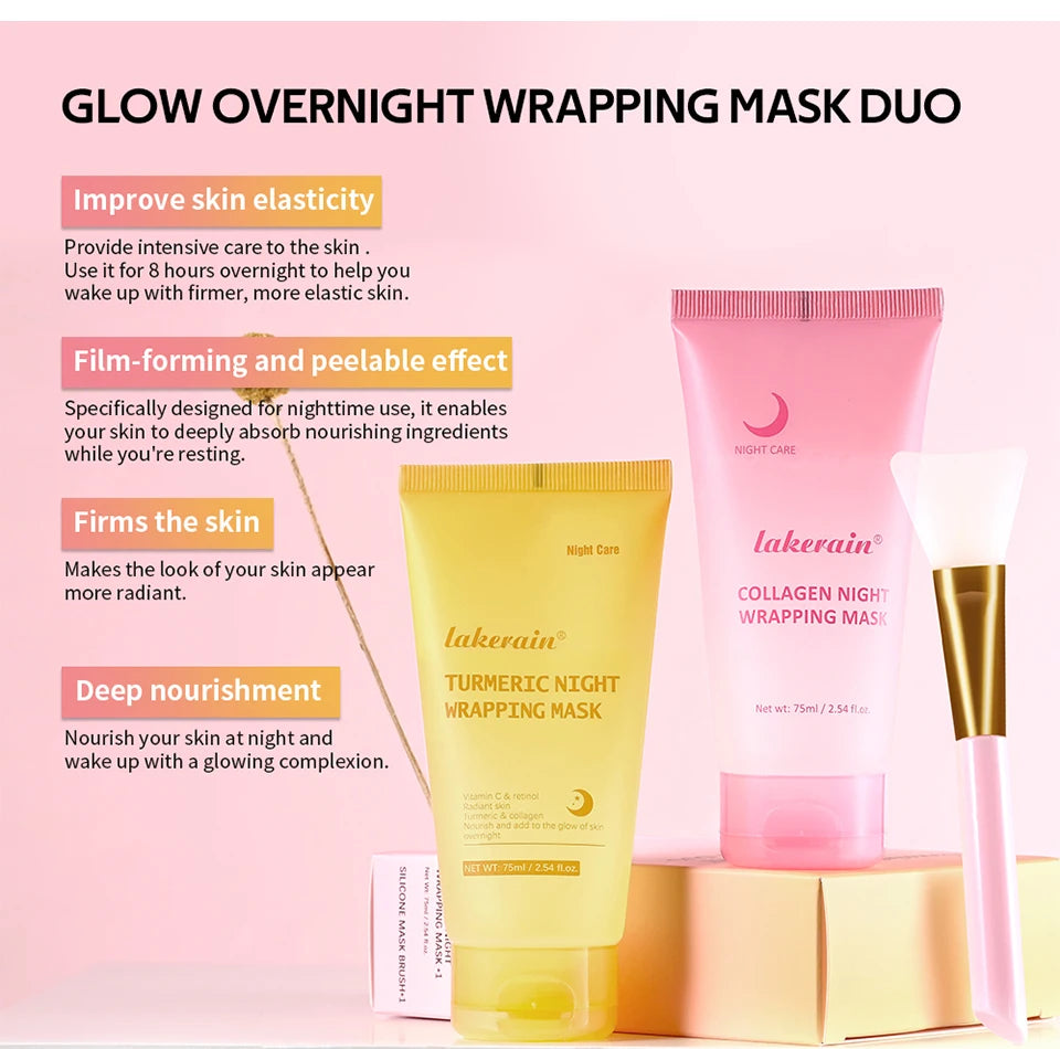 Overnight Hydrating and Firming Peel-Off Face Mask Duo Set - 8
