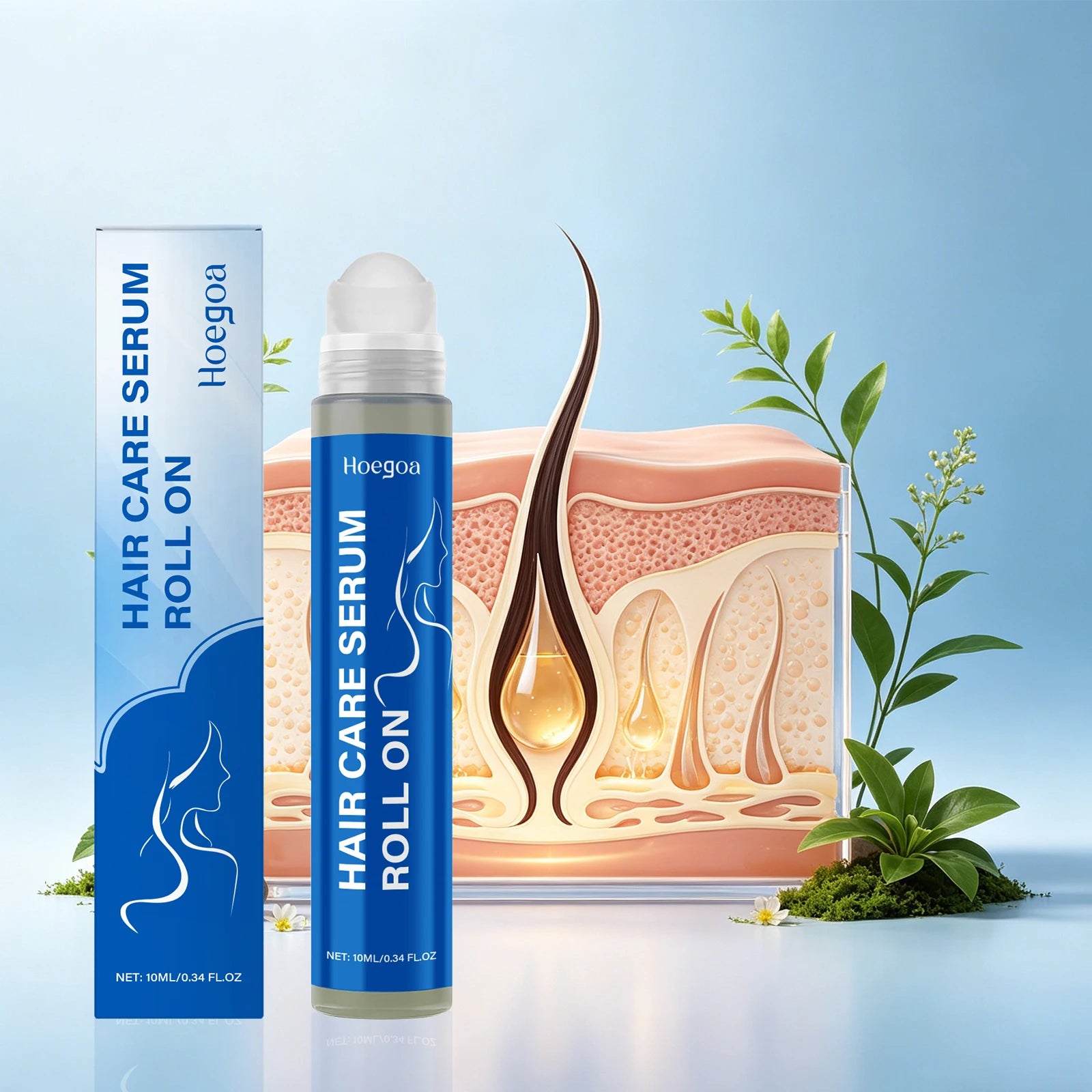 Rosemary Scalp Nourishing Serum Roller for Thicker and Fuller Hair - 1