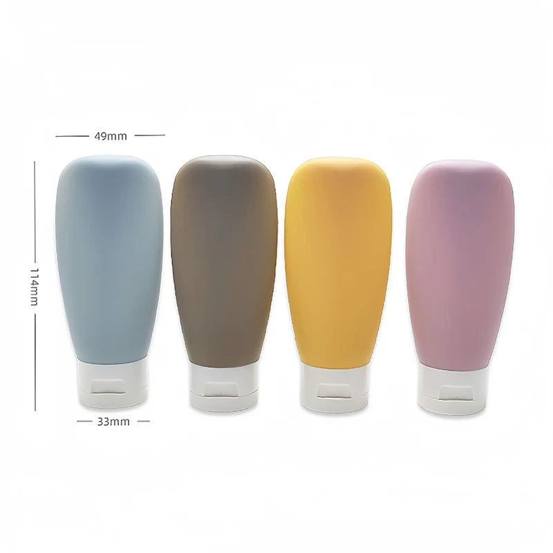 Leak-Proof Silicone Travel Bottles for Toiletries and Lotions - 5
