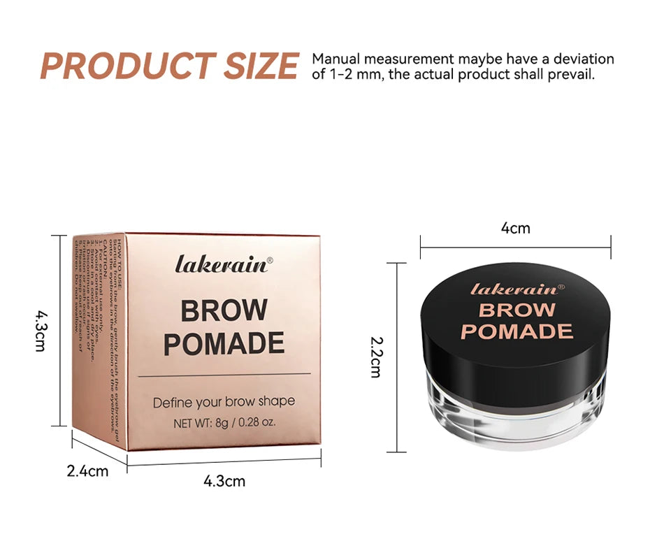 Waterproof Long-Lasting Brow Pomade Gel for Natural Defined Eyebrows