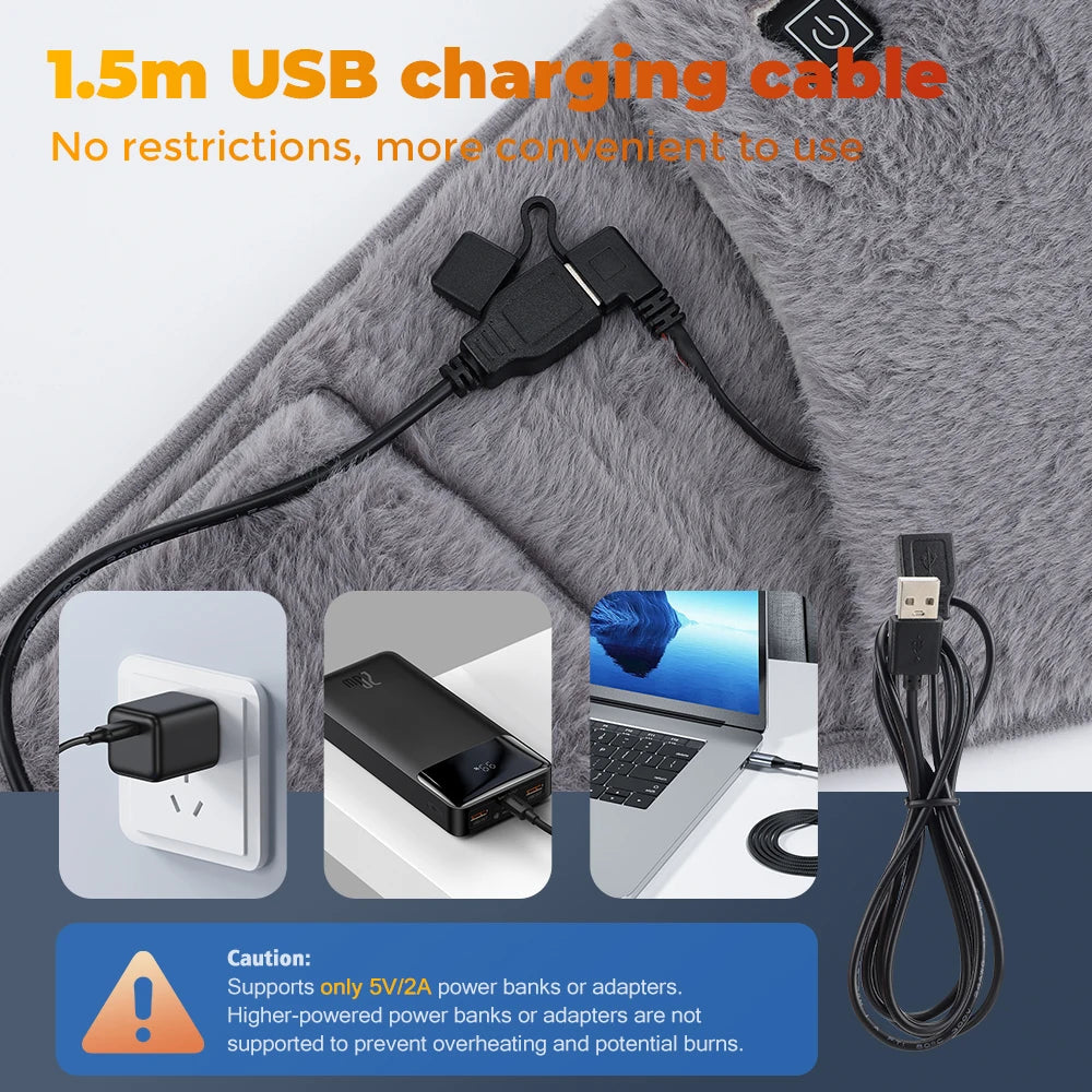 Electric Heating Waist Belt and Hand Warmer for Menstrual Cramp Relief