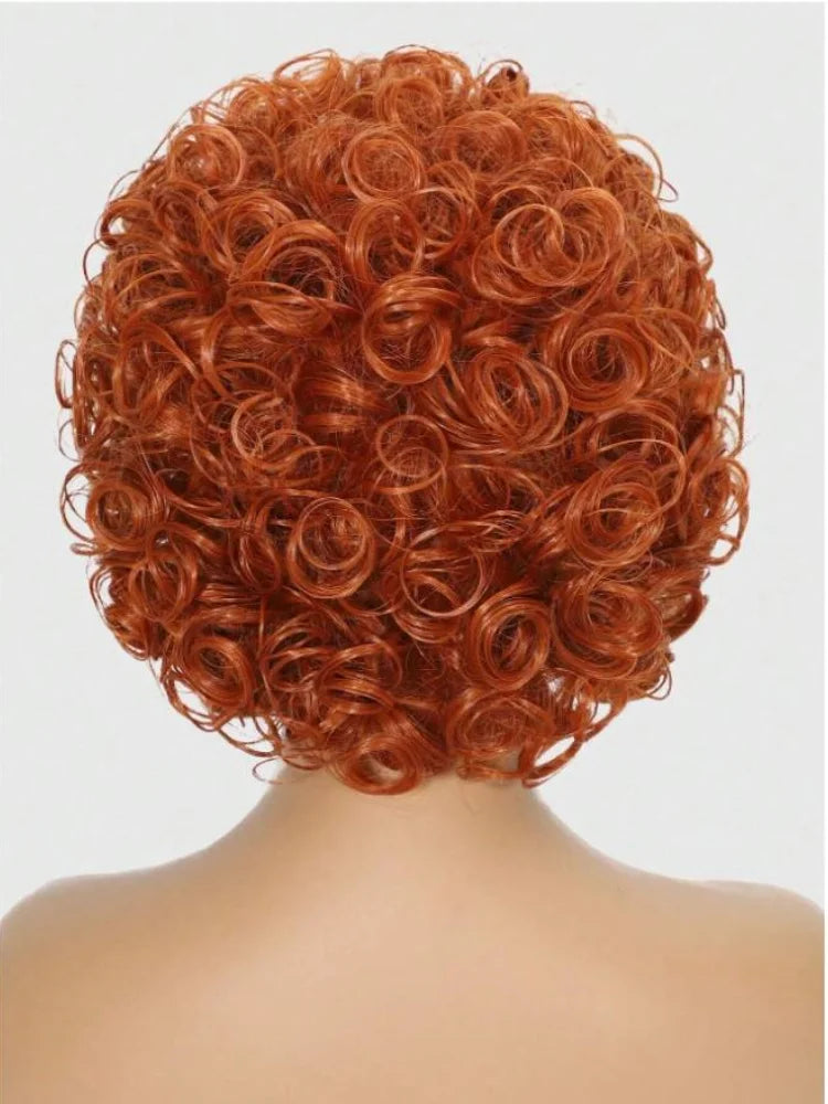 Short Curly Synthetic Hair Wig with Natural Look for Daily Wear - 5