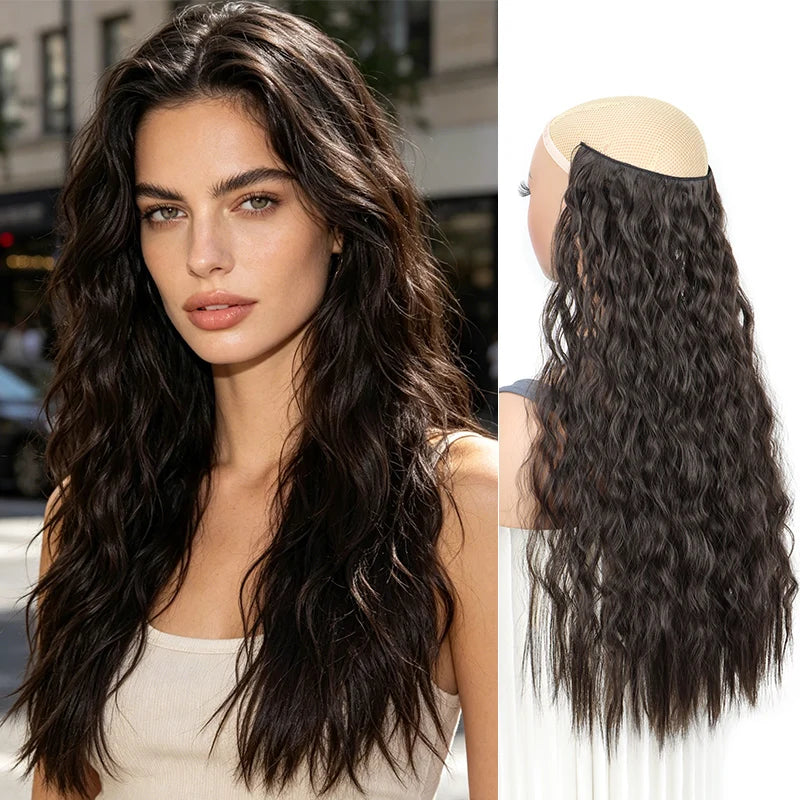 24-Inch Kinky Curly Clip-In Hair Extensions - 13