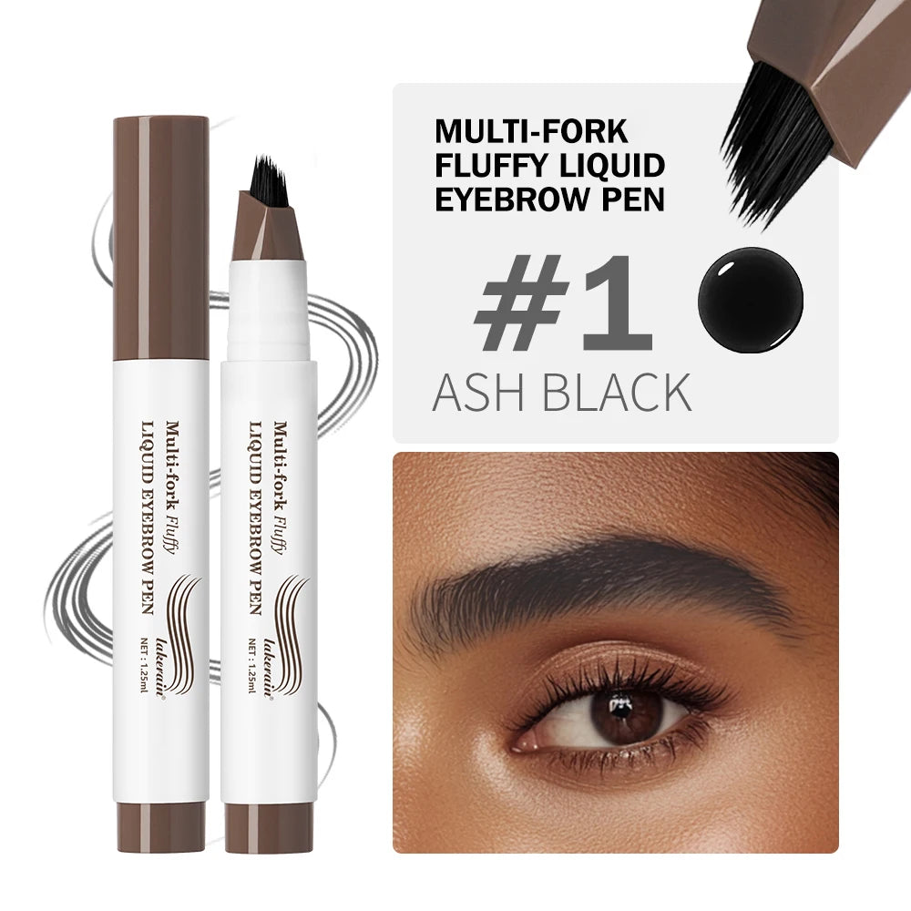 Waterproof Multi-Fork Liquid Eyebrow Pen for Natural Microbladed Brows - 21