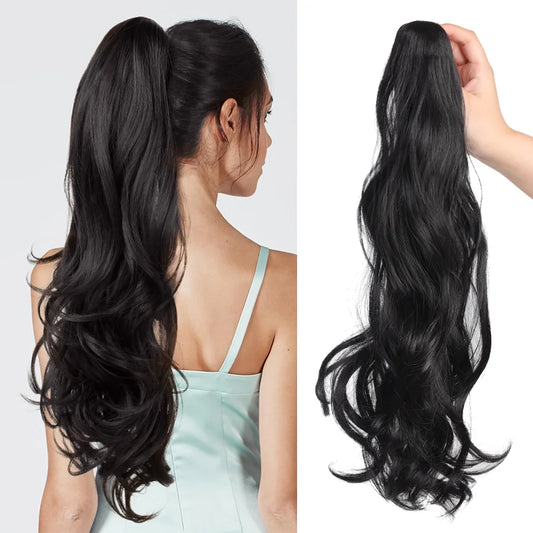 18 Inch Wavy Ponytail Hair Extension Clip-In Hairpiece