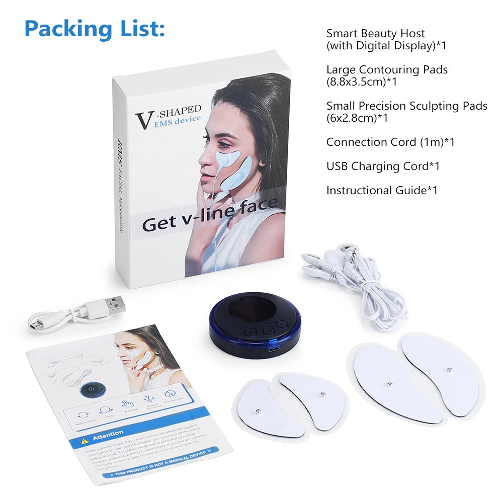 Electric Facial and Eye Massager for Puffiness and Daily Skin Routine