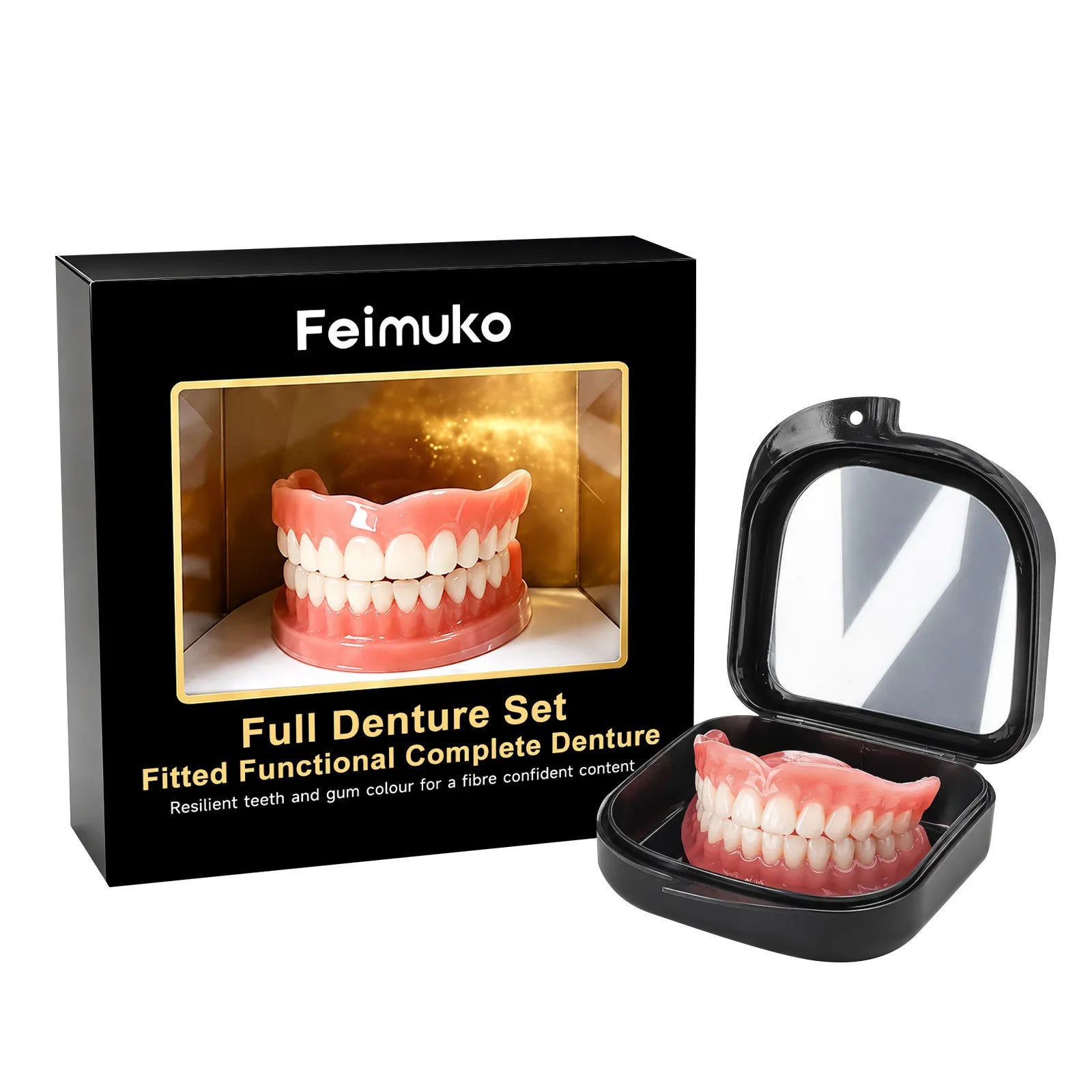 Full Mouth Silicone Denture Set for Natural Smile and Daily Comfort - 14