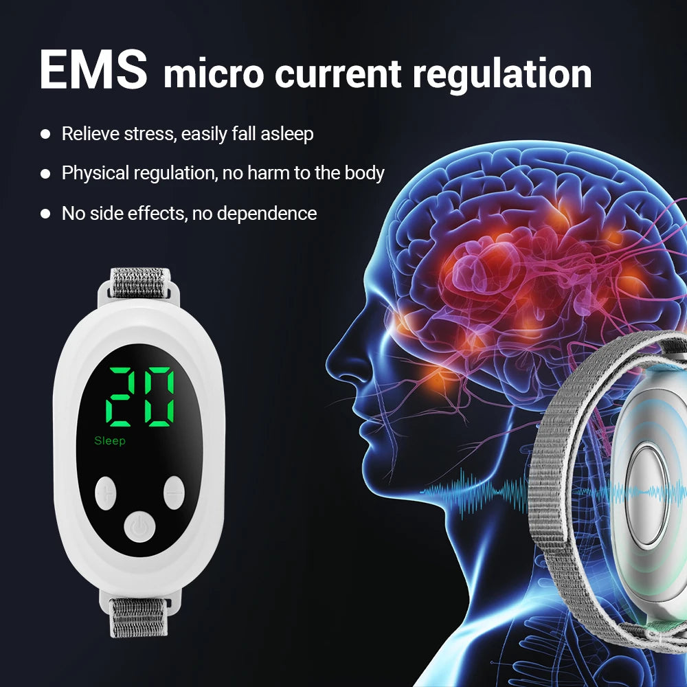 Microcurrent Handheld Sleep Aid Device for Stress and Anxiety Relief