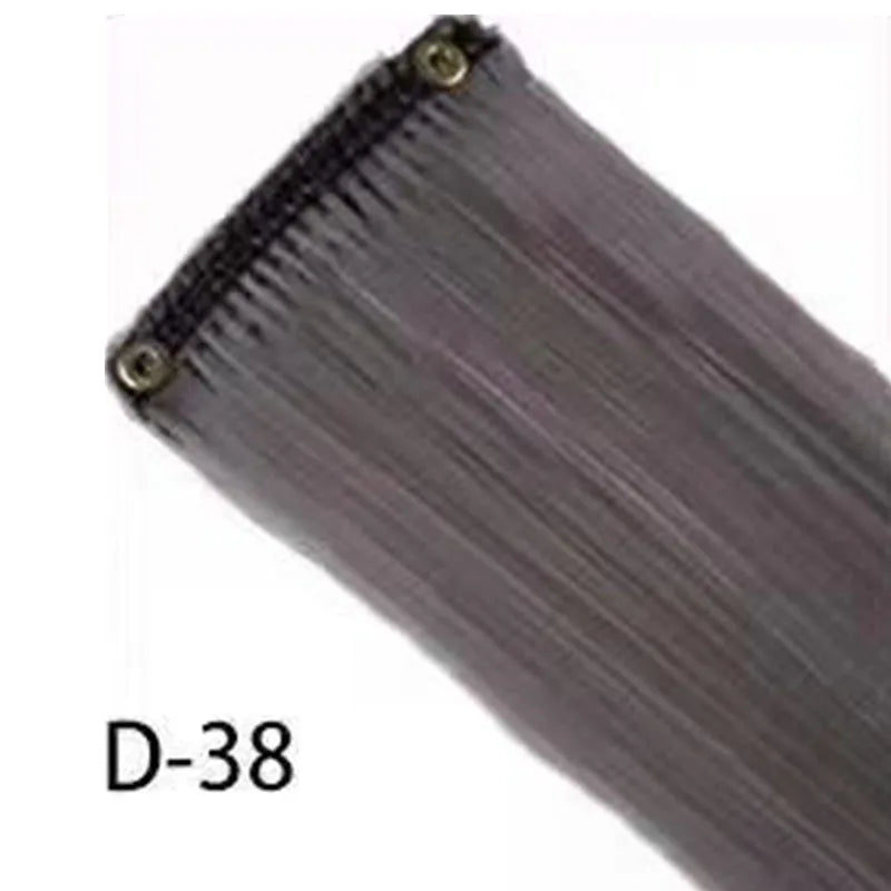 10pc Clip-In Colored Synthetic Hair Extensions for Instant Highlights