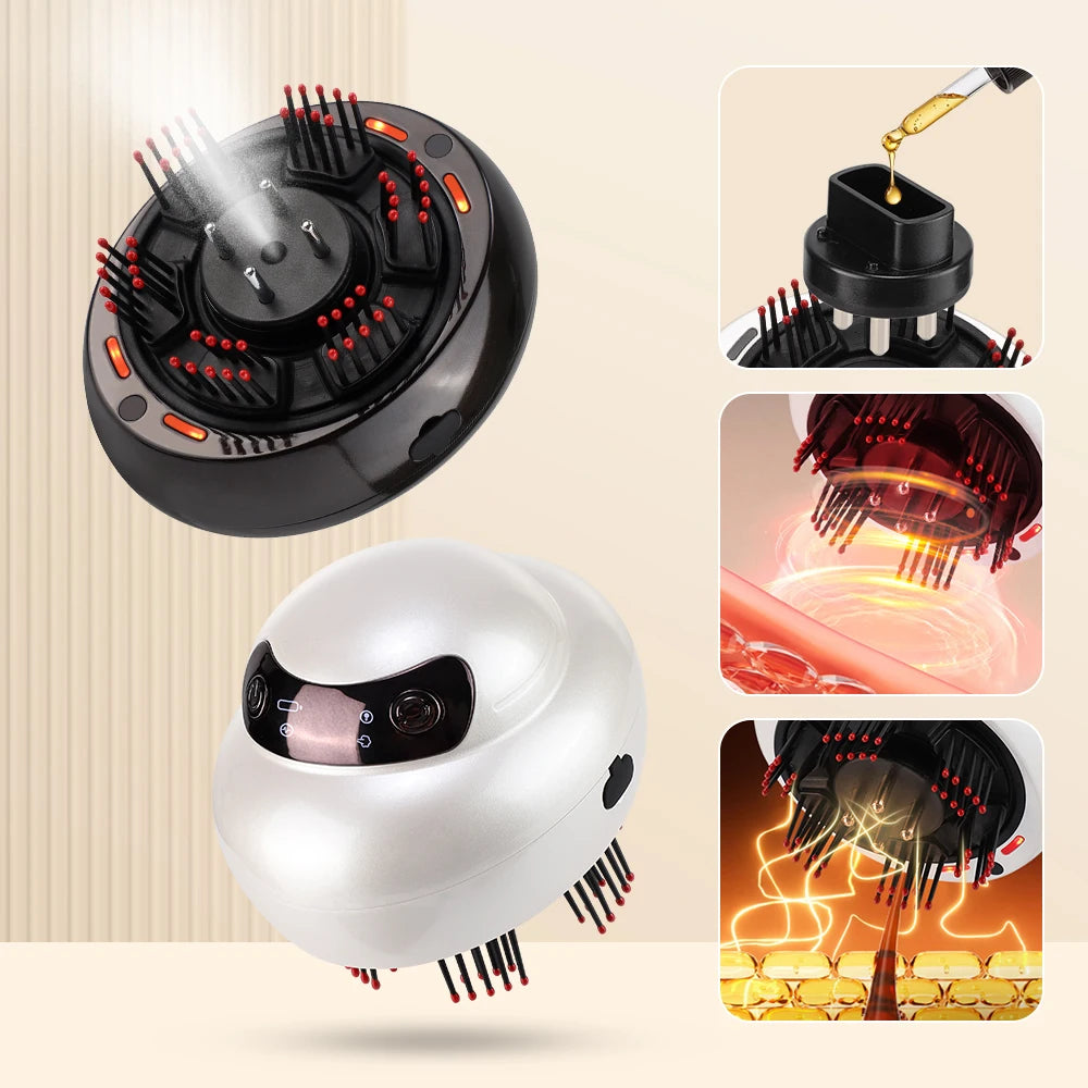 Electric Scalp Massager and Hair Oil Applicator with LED Light Therapy - 7