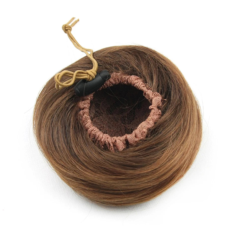 Adjustable Curly Hair Bun Scrunchie Extension for Instant Volume Updo - 2