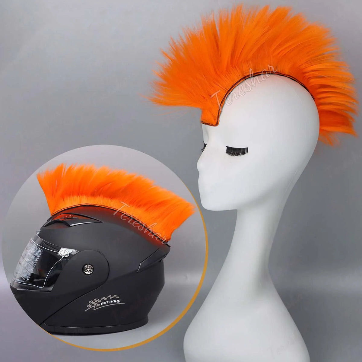 Colorful Mohawk Wig for Cosplay Costume Parties and Crazy Hair Days