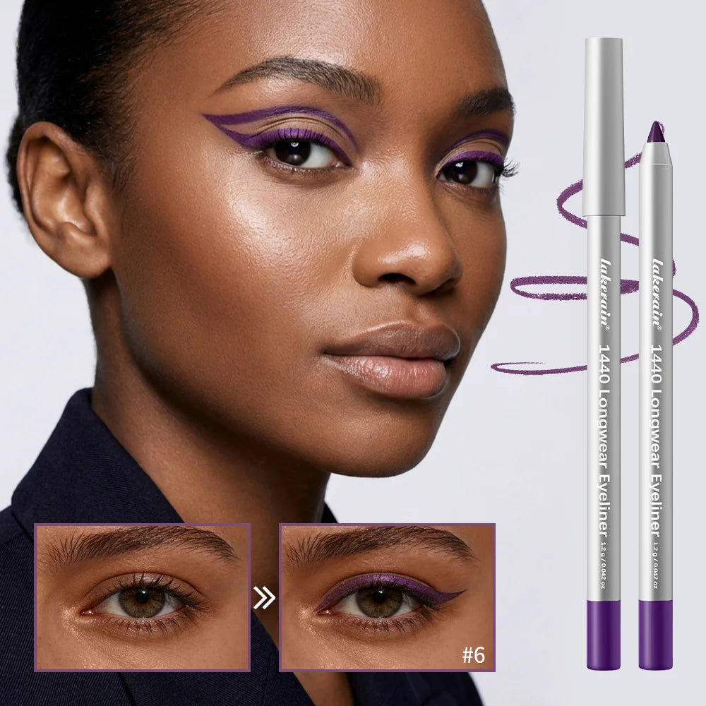 Waterproof Long-Lasting Eyeliner Pencil for Precise Smokey Eye Makeup - 2