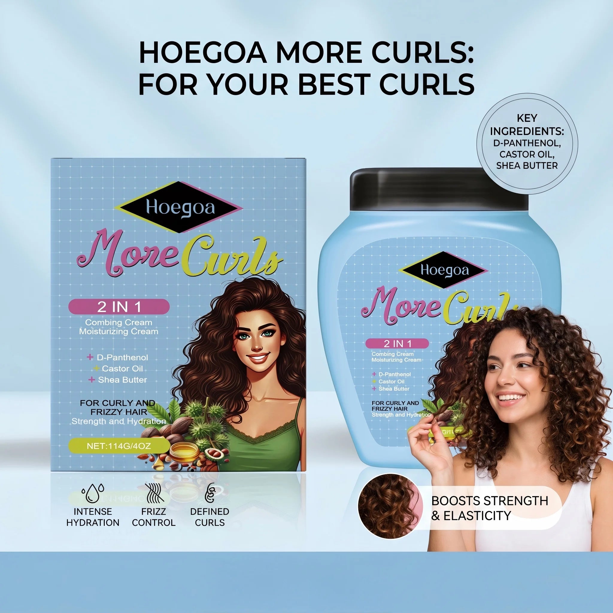 Curl Defining Moisturizing Cream for Frizzy and Curly Hair - 12