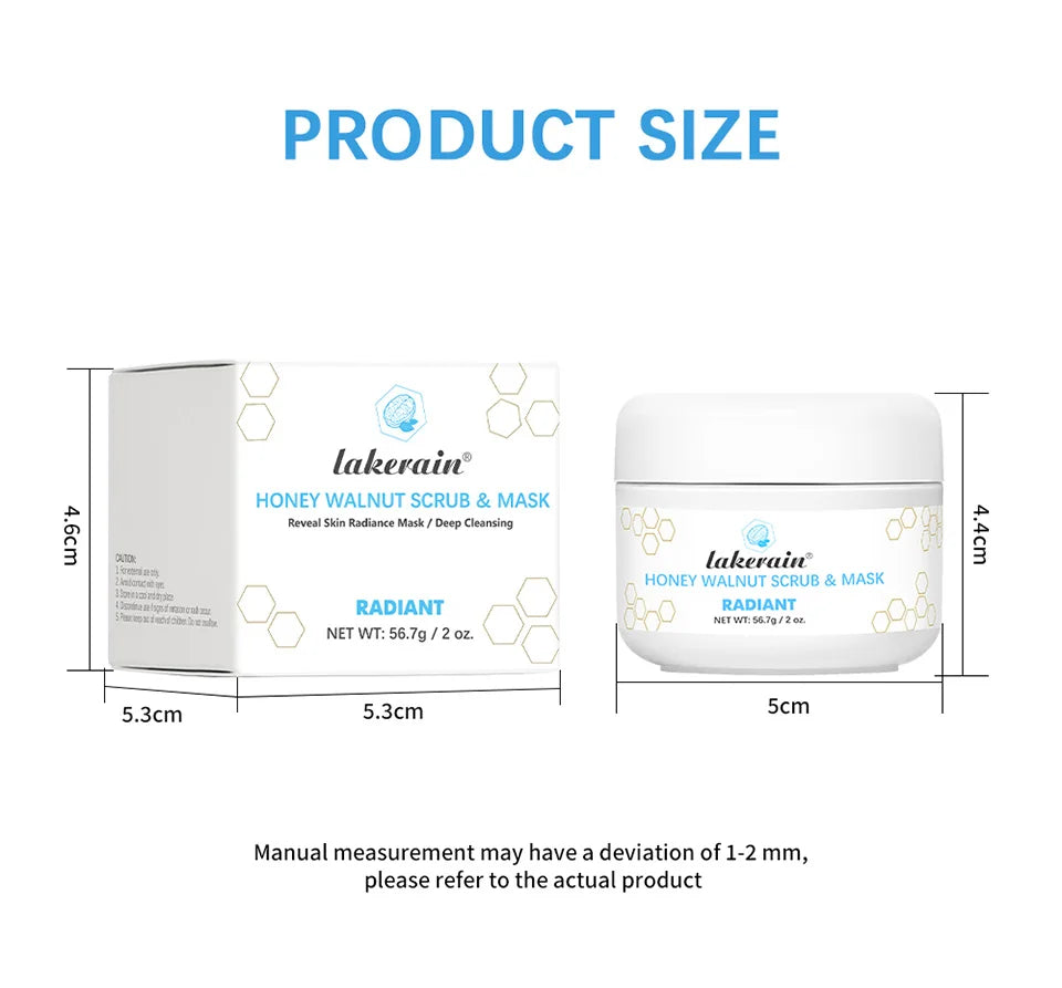 Honey Walnut Facial Exfoliating Scrub and Moisturizing Face Mask - 14