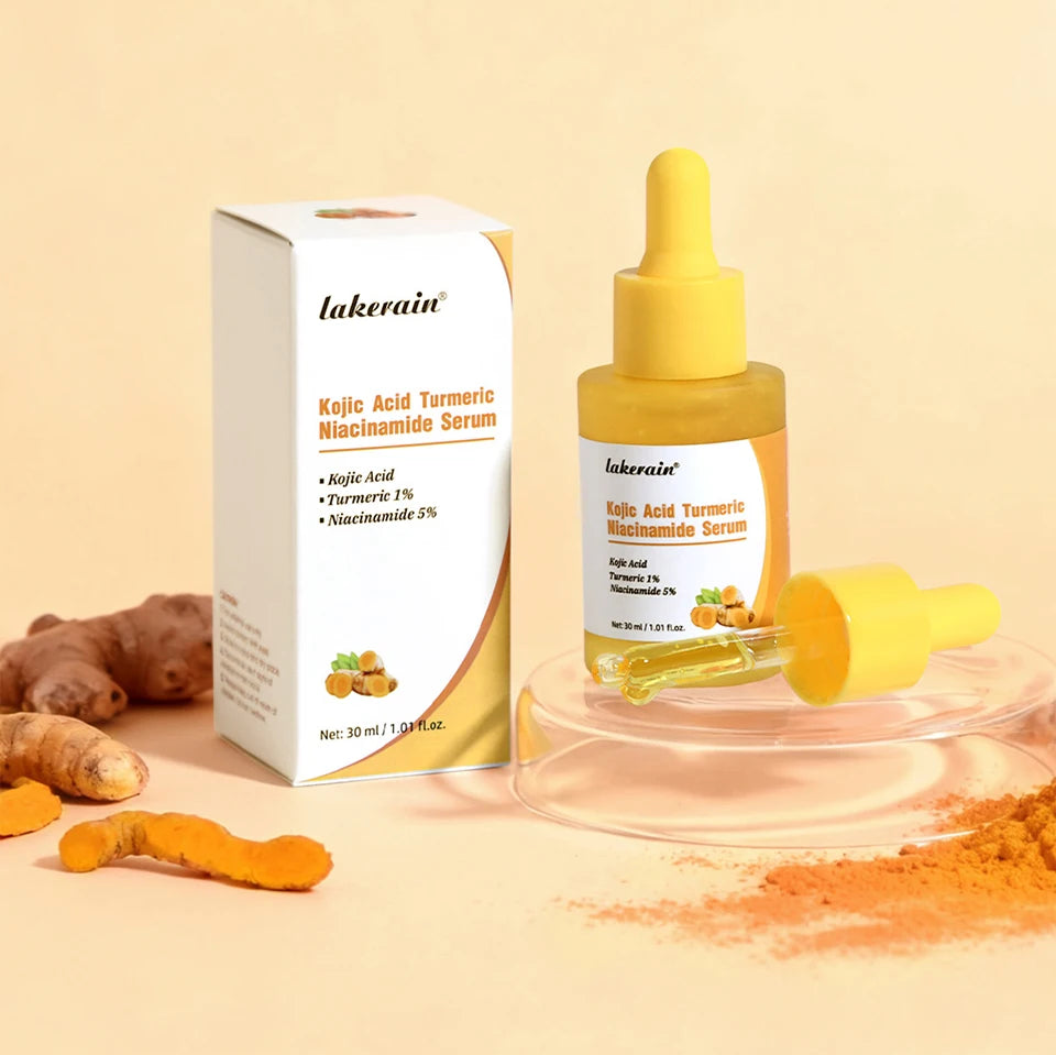 Brightening Kojic Acid and Turmeric Face Serum for Even Skin Tone - 19