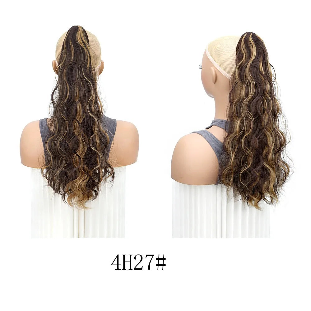 20-Inch Long Curly Claw Clip Ponytail Hair Extension - 10