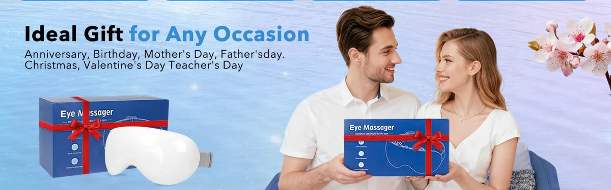 Smart Eye Massager with Cooling and Vibration for Fatigue Relief