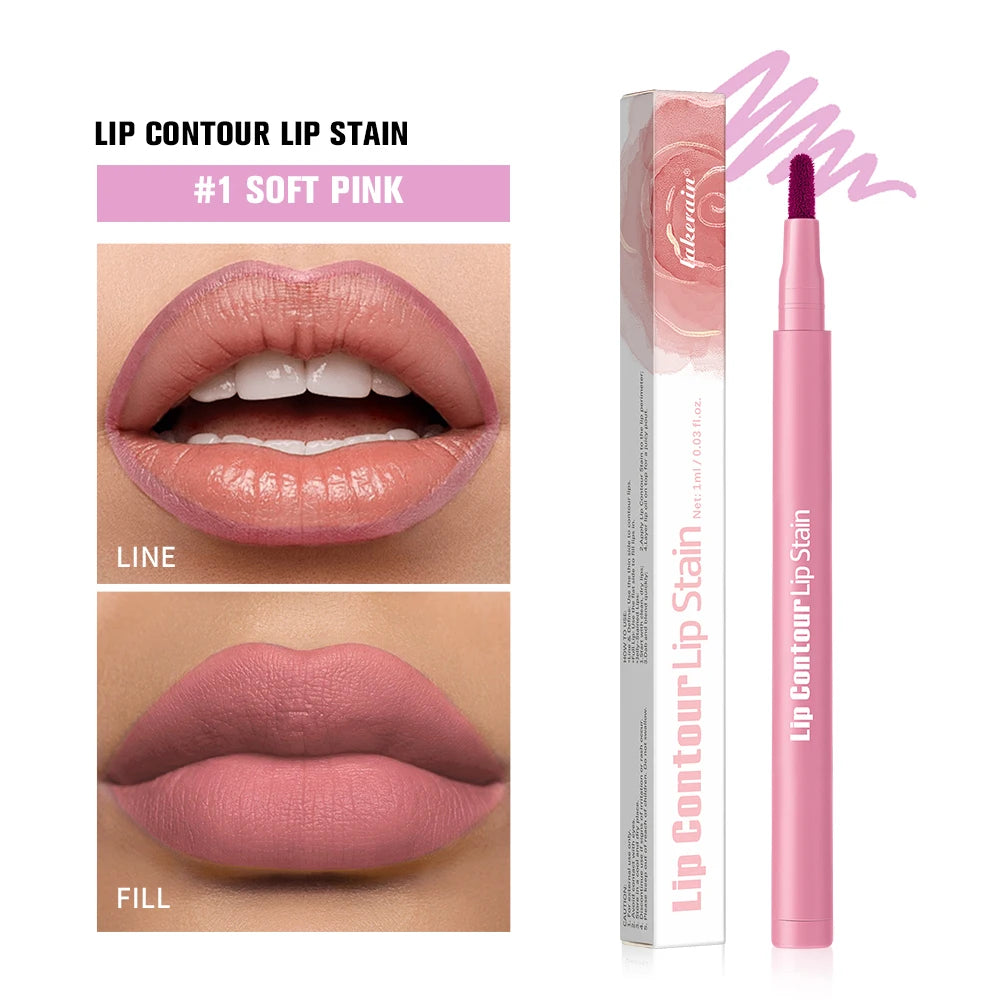 Dual-Sided Long-Lasting Lip Contour Stain and Liner Pen - 38