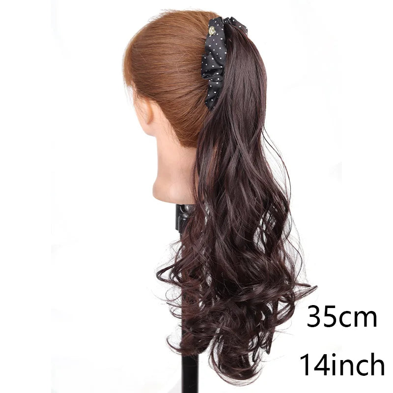 14-Inch Wavy Claw Clip Ponytail Hair Extension