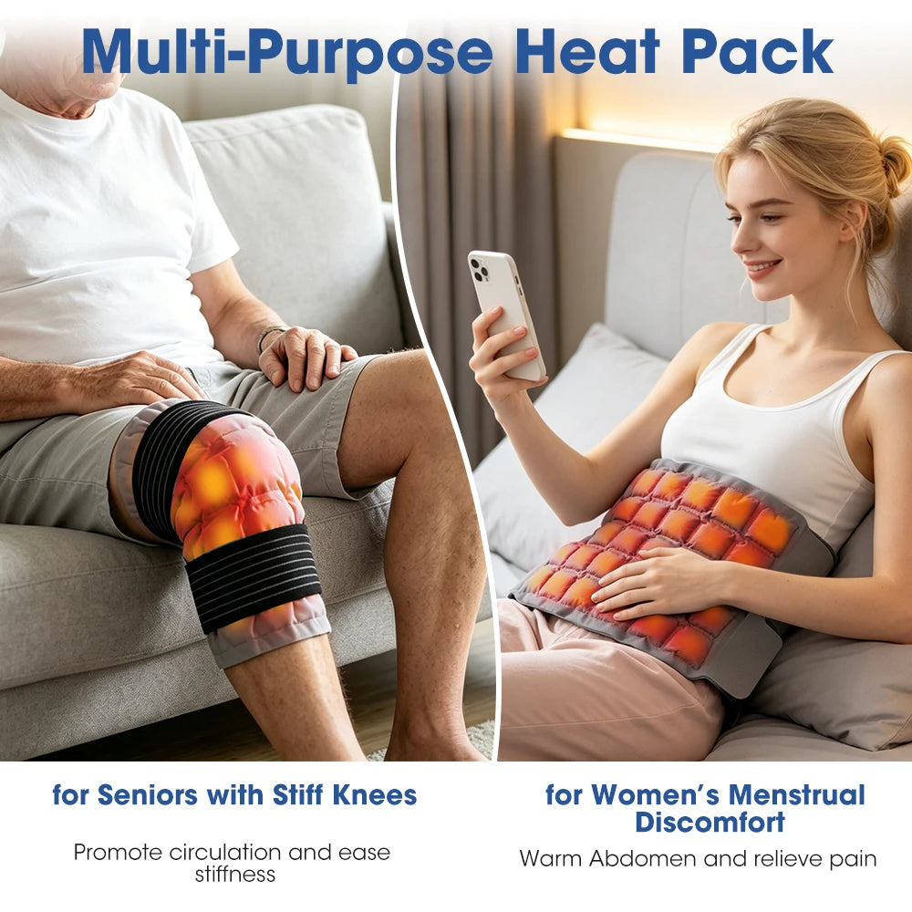 Reusable Hot and Cold Therapy Knee Wrap for Pain Relief and Recovery