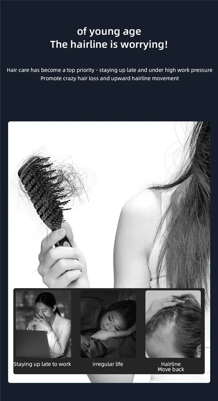 Electric EMS Scalp Massager and Hair Oil Applicator for Hair Growth