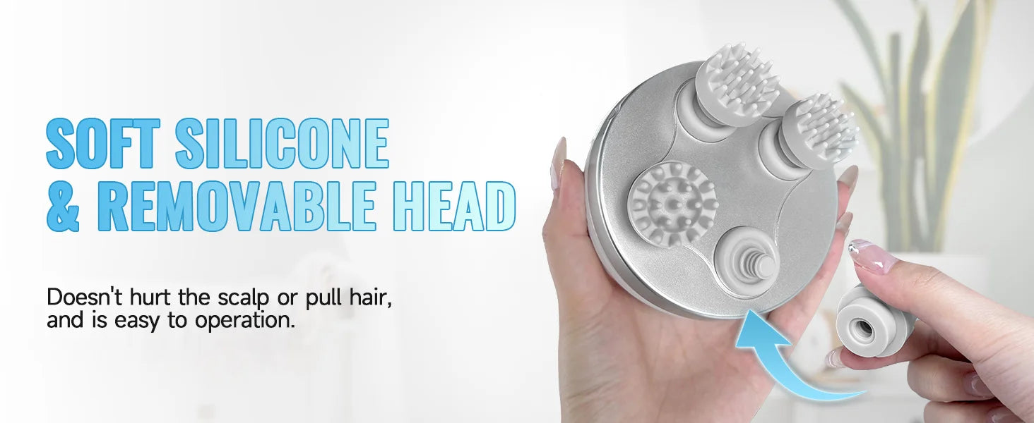 Electric Waterproof Scalp and Body Massager for Stress Relief - 13