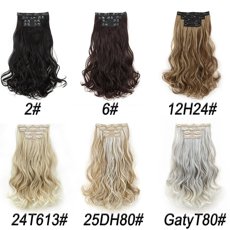16-Inch Wavy Clip-In Hair Extensions for Instant Volume - 3