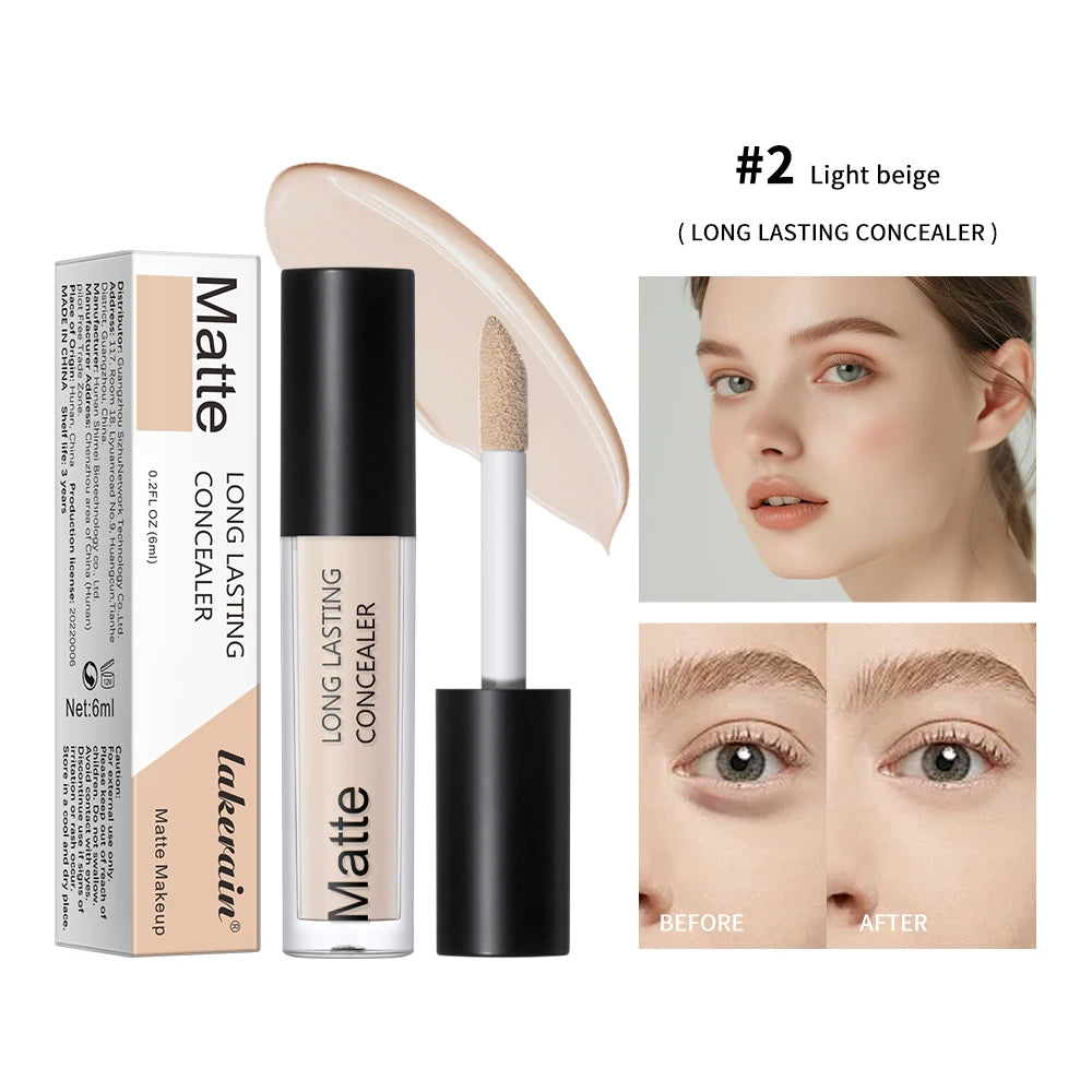 Full Coverage Matte Finish Liquid Concealer for All Skin Types
