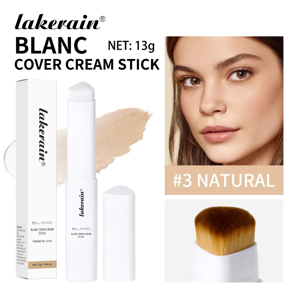 Color-Changing Foundation Stick with Built-in Blending Brush