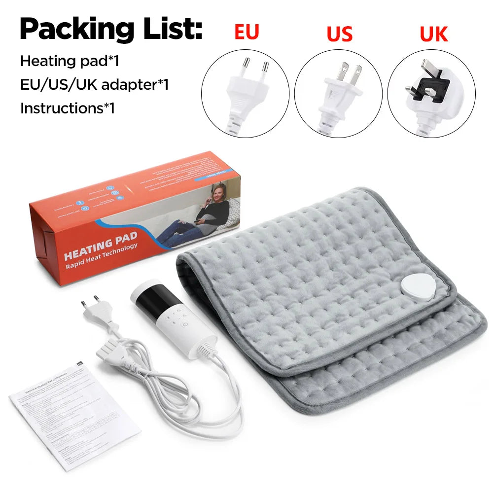Electric Heating Pad for Back Pain and Muscle Relief with Auto Shut Off