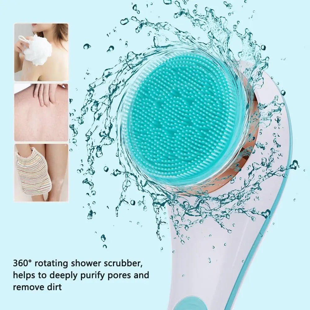 Electric Rotating Back Scrubber and Exfoliating Body Brush for Shower - 2