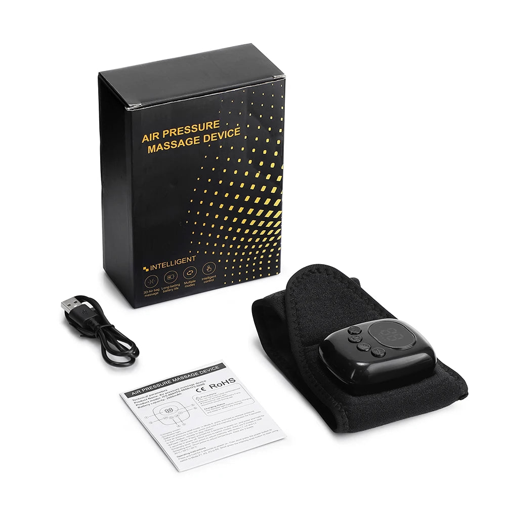 Cordless Heated Air Compression Wrist Massager for Pain Relief