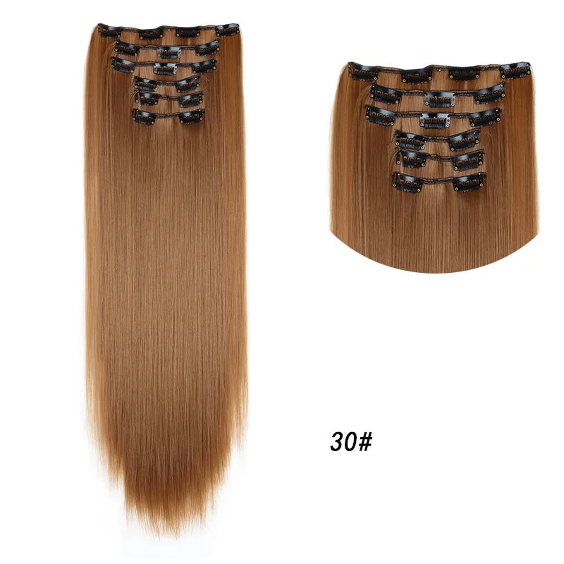 Long Curly Clip-In Hair Extensions for Instant Volume and Length - 23