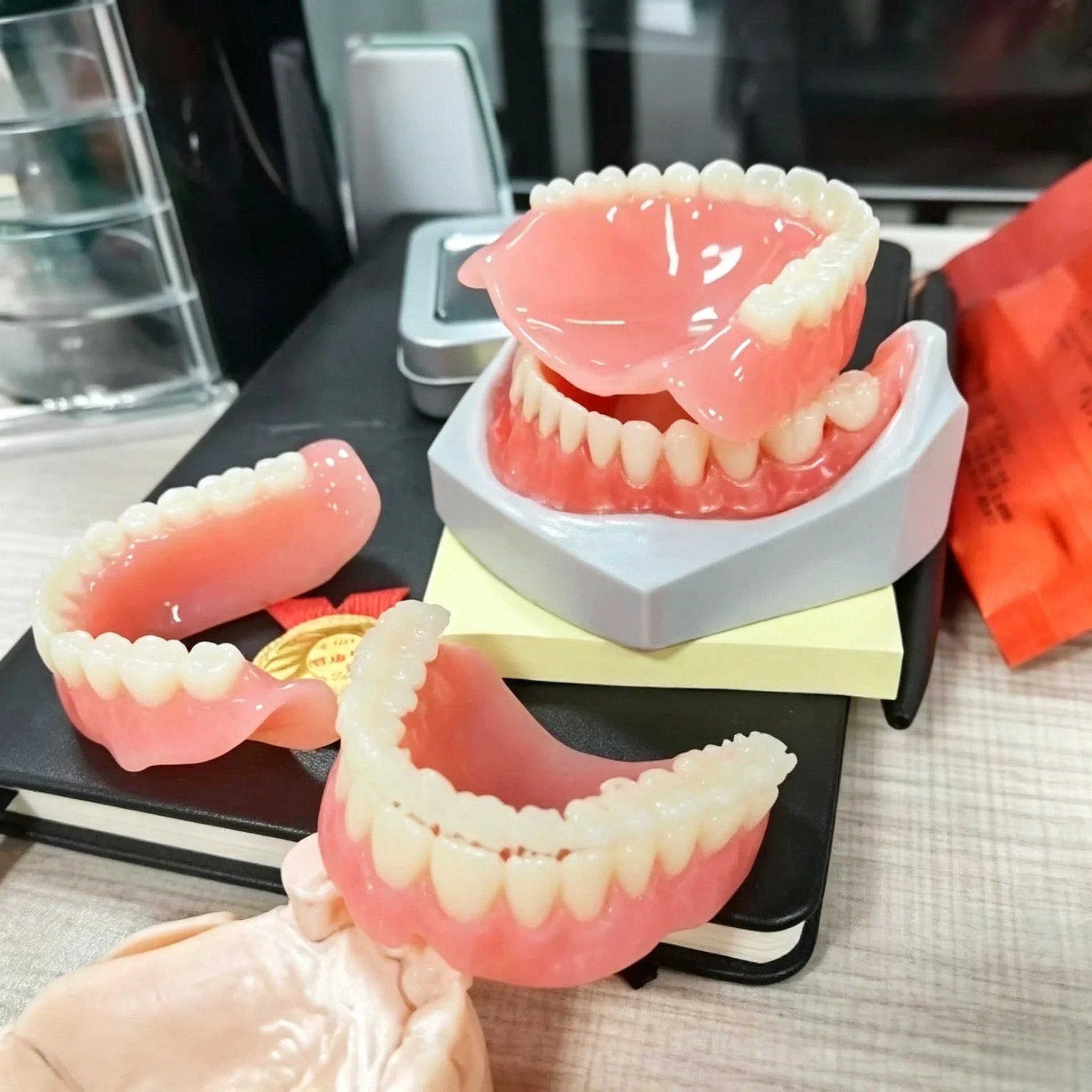 Comfortable Silicone Dentures for Adults Full Mouth Replacement Set - 7