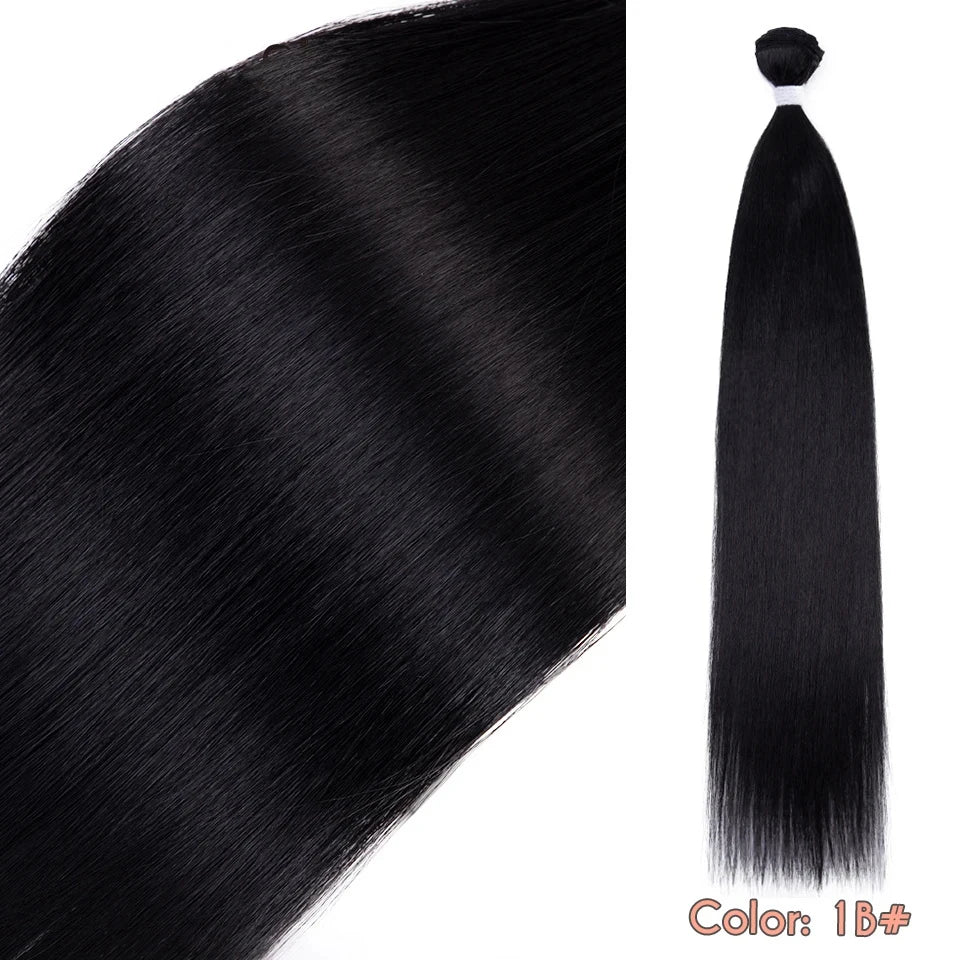 30-Inch Long Straight Synthetic Hair Extensions for Full Volume - 9