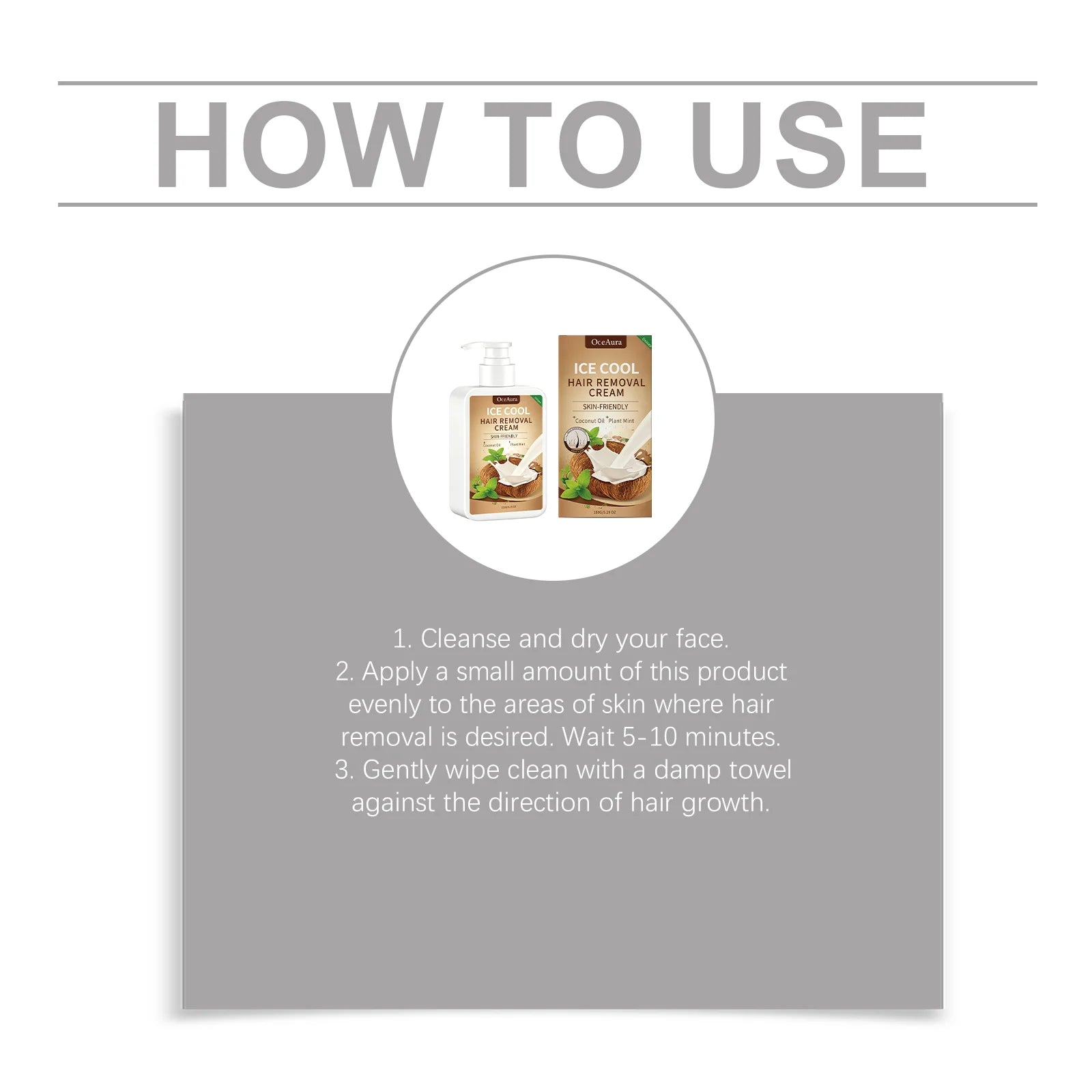 Painless Cooling Hair Removal Cream for Face and Body - 17