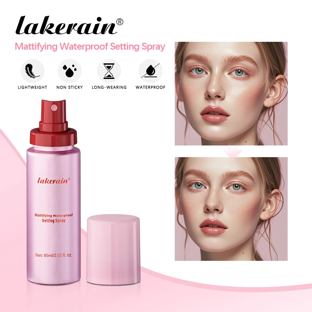 Long-Lasting Oil Control Waterproof Makeup Setting Spray for All Skin