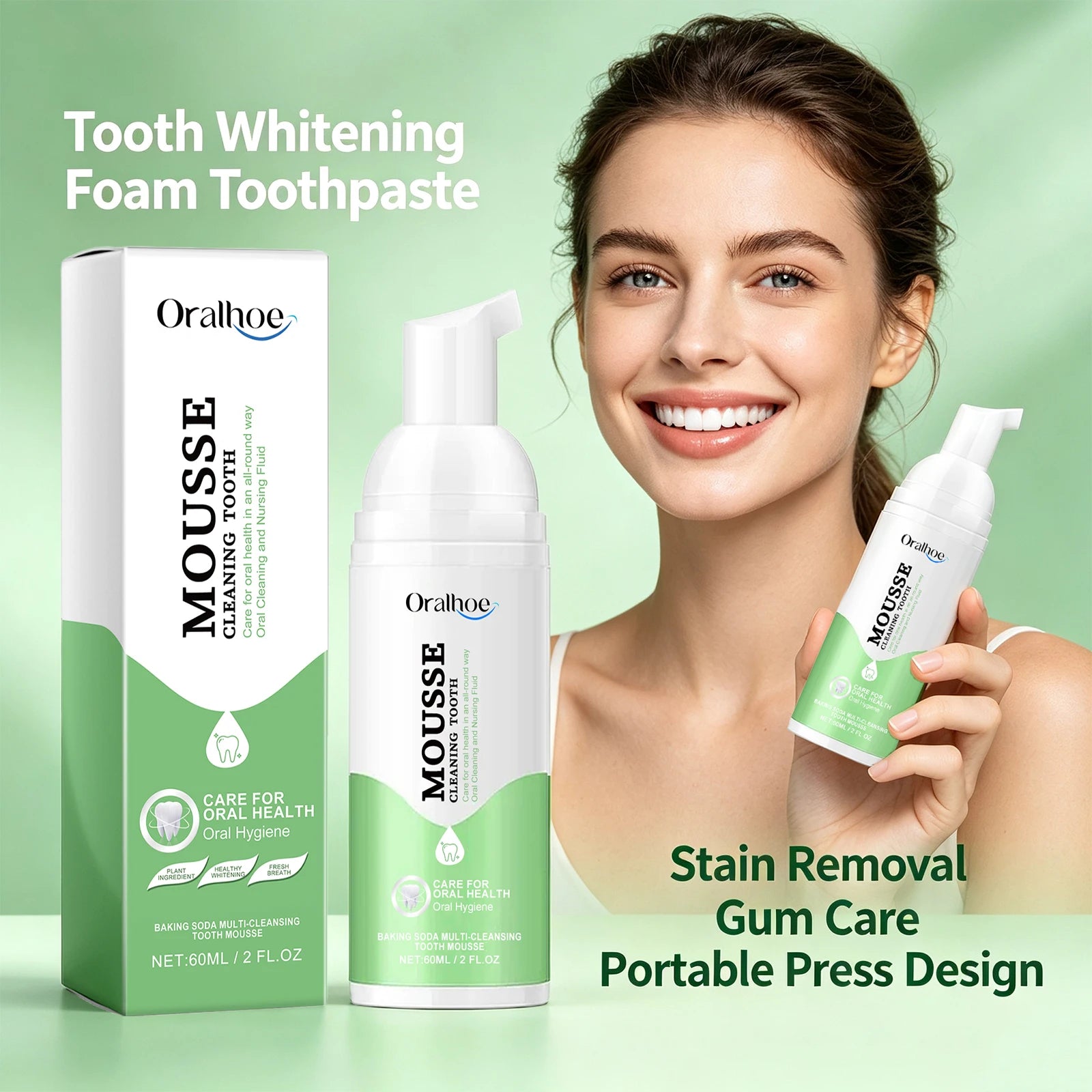 Foaming Teeth Whitening Mousse for Stain Removal and Fresh Breath - 2