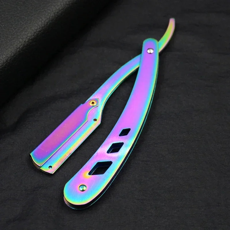 Professional Stainless Steel Folding Straight Razor for Smooth Shaving