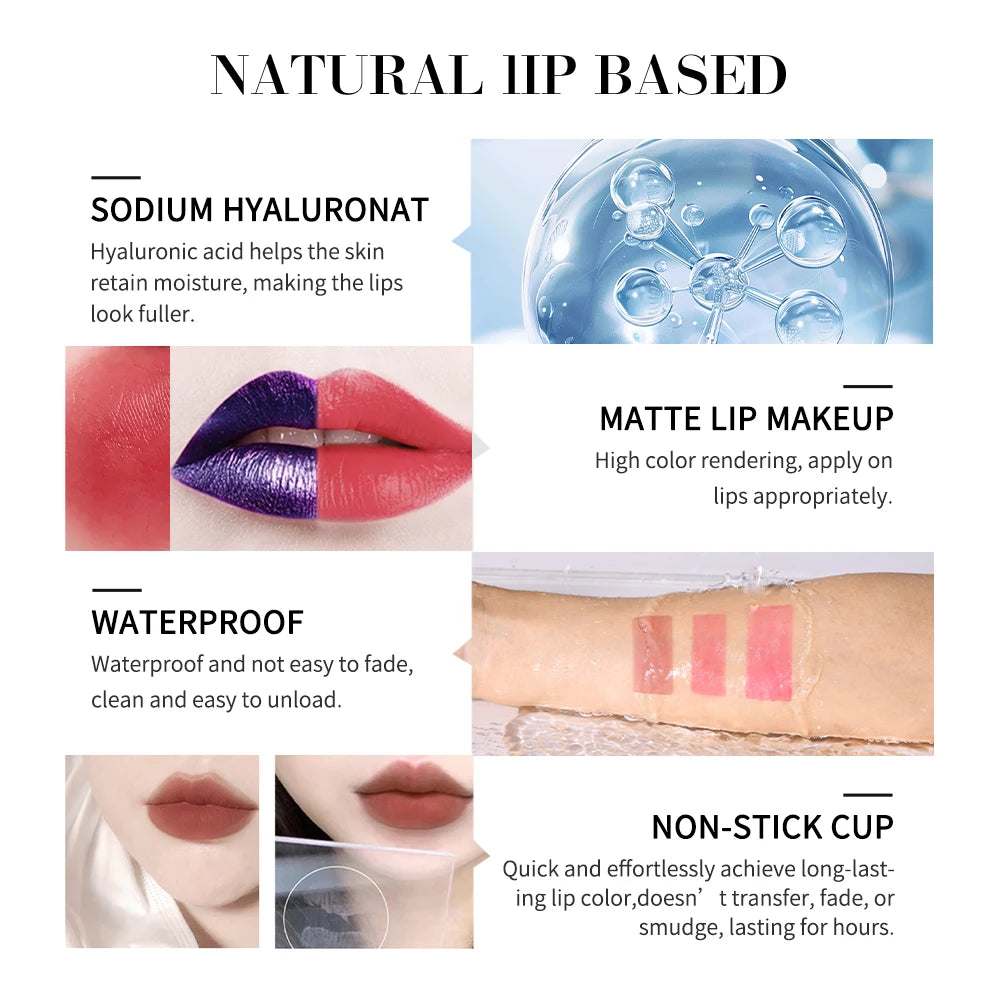 Long-Lasting Peel-Off Lip Stain for Waterproof Smudge-Proof Color - 5