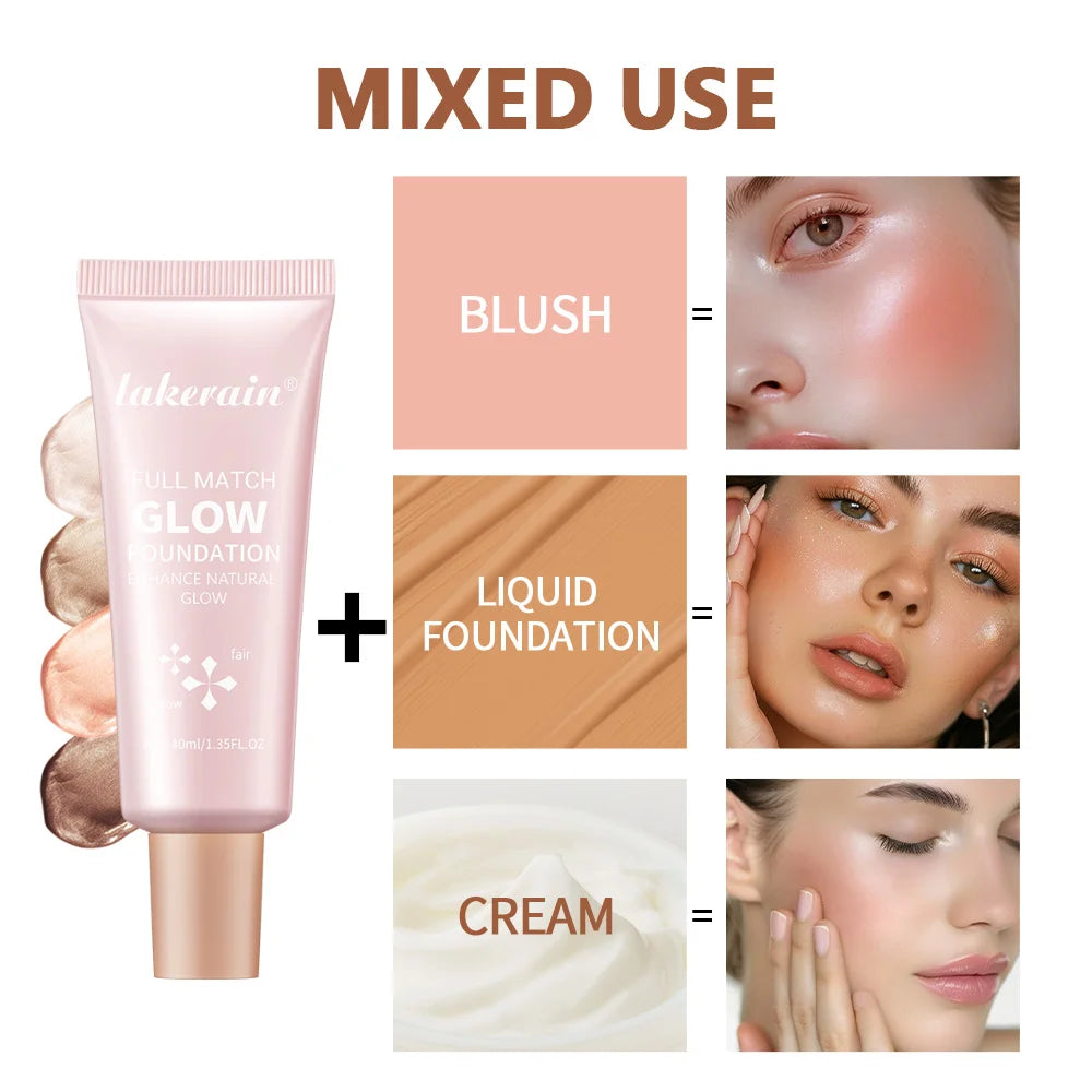 Liquid Illuminating Foundation and Highlighter for Face and Body