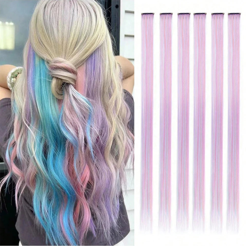 22-Inch Colored Clip-In Hair Extension Highlights - 16