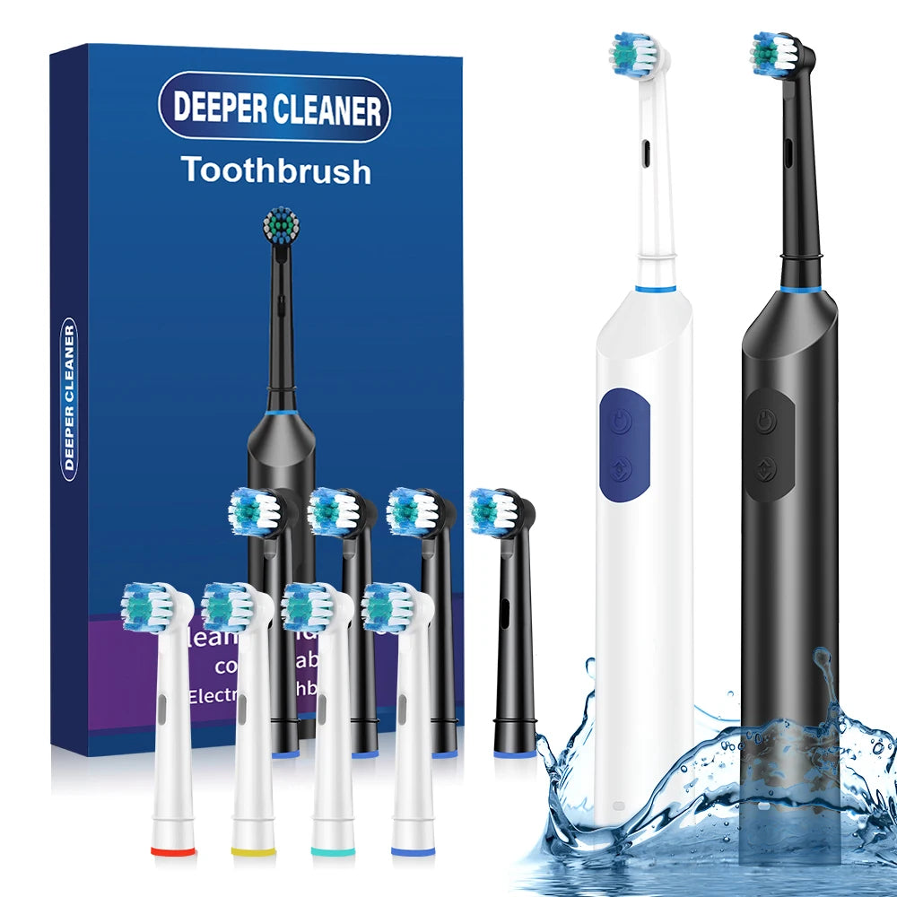 Rechargeable Electric Toothbrush with 5 Modes and 4 Replacement Heads - 7