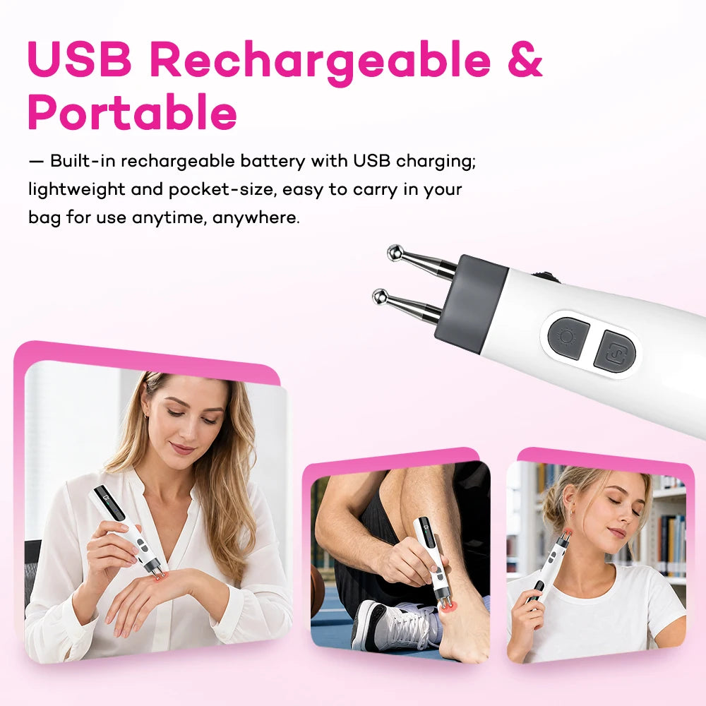Handheld Electric Precision Massager for Face Neck and Body