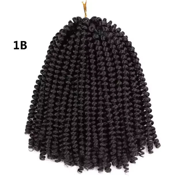 Fluffy Spring Twist Crochet Braiding Hair Extensions for Protective Styles