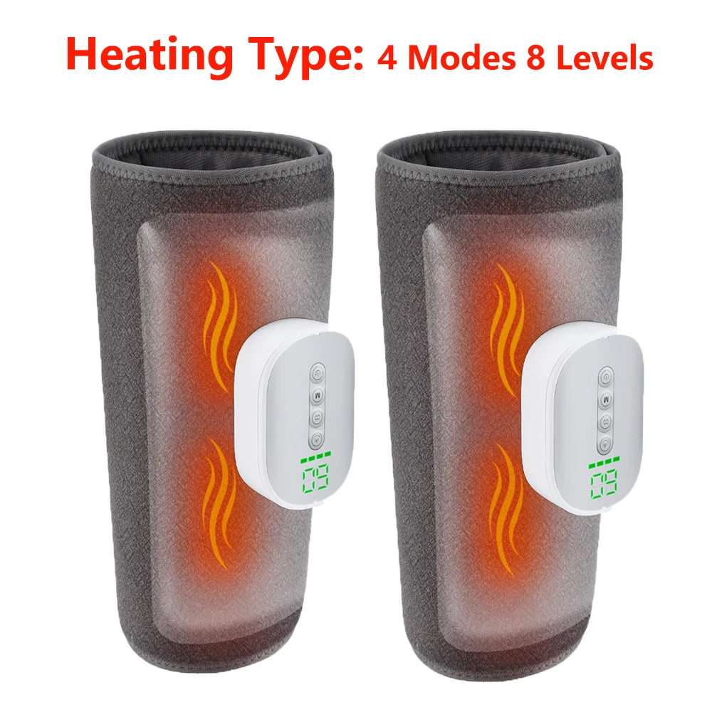 Wireless Heated Air Compression Leg Massager for Muscle Pain Relief