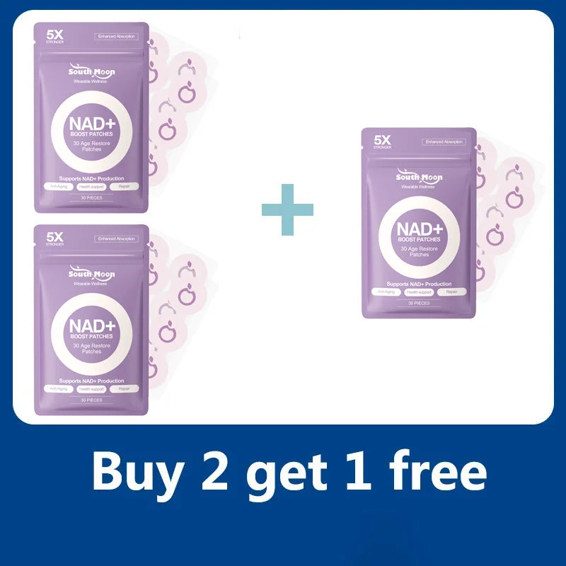 NAD+ Boost Age Restore Patches for Daily Health and Wellness Support - 8
